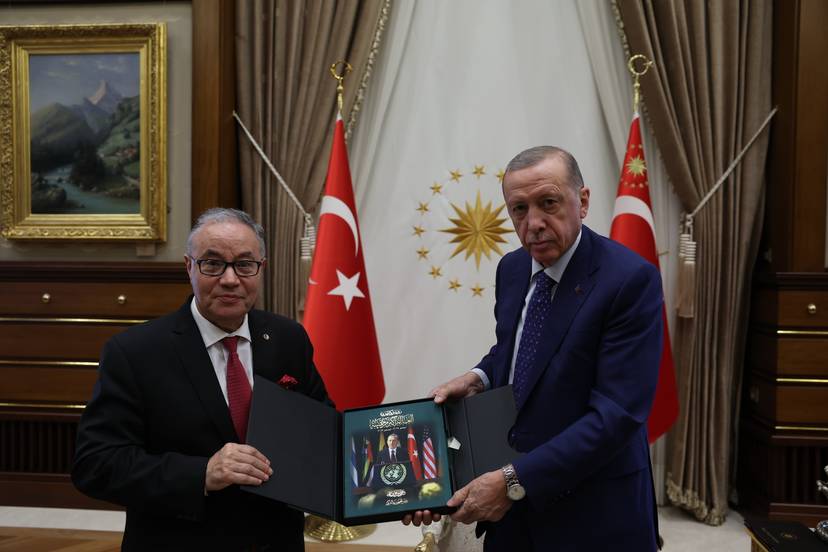 Remise des copies figurées des lettres de créances de Monsieur Amar BELANI en qualité d'Ambassadeur Extraordinaire et Plénipotentiaire d'Algérie auprès de la République de Türkiye